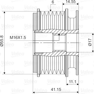 Valeo 588001 - Poulie, alternateur cwaw.fr