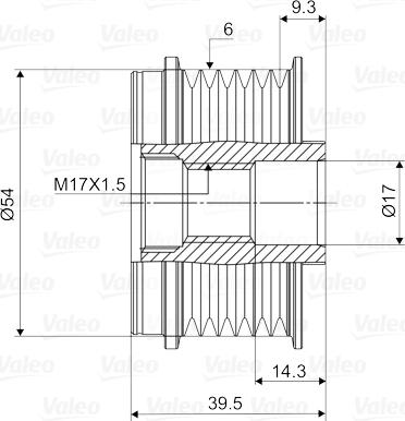 Valeo 588012 - Poulie, alternateur cwaw.fr