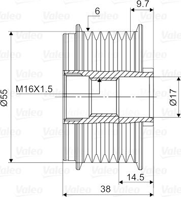 Valeo 588134 - Poulie, alternateur cwaw.fr