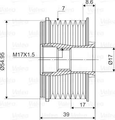 Valeo 588138 - Poulie, alternateur cwaw.fr