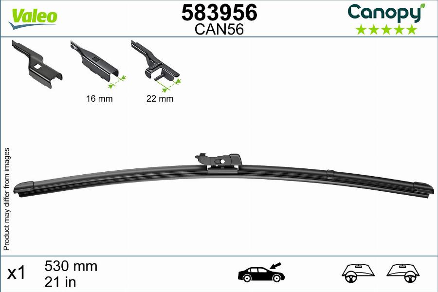 Valeo 583956 - Balai d'essuie-glace cwaw.fr