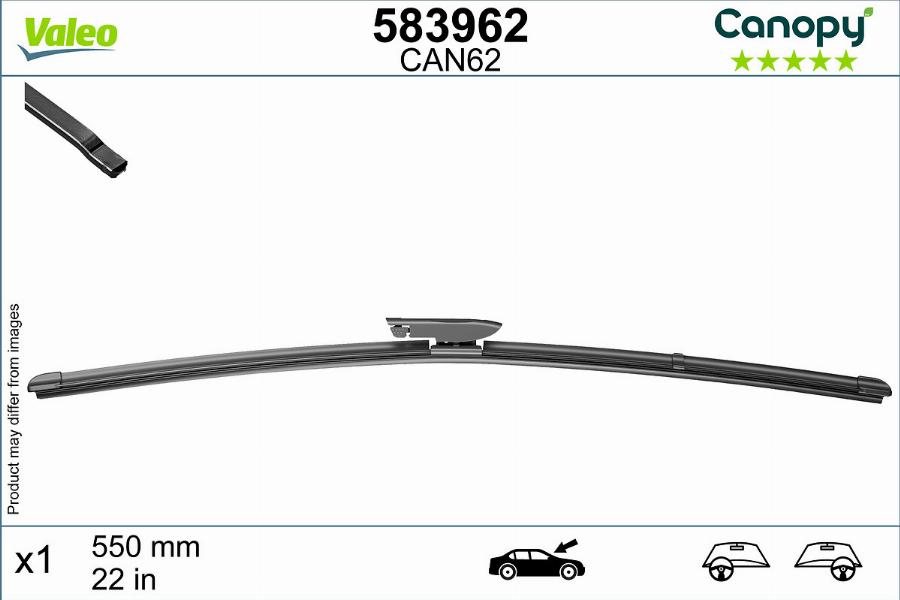 Valeo 583962 - Balai d'essuie-glace cwaw.fr