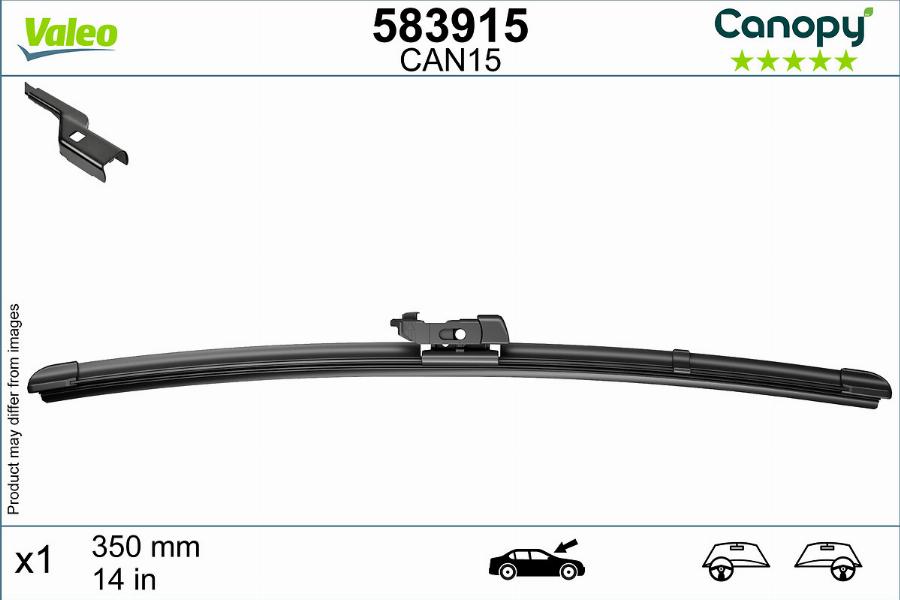 Valeo 583915 - Balai d'essuie-glace cwaw.fr