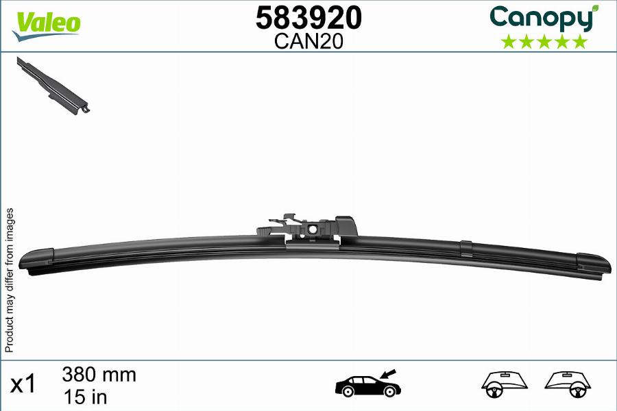 Valeo 583920 - Balai d'essuie-glace cwaw.fr