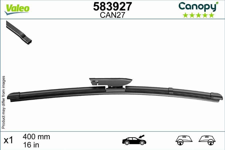 Valeo 583927 - Balai d'essuie-glace cwaw.fr