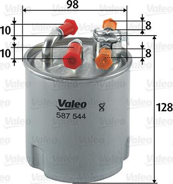 Valeo 587544 - Filtre à carburant cwaw.fr