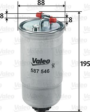 Valeo 587546 - Filtre à carburant cwaw.fr