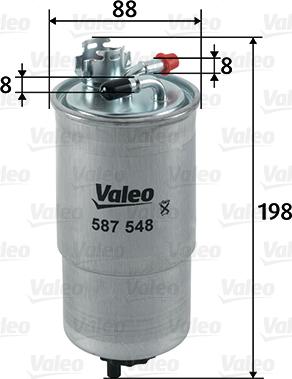 Valeo 587548 - Filtre à carburant cwaw.fr