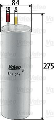 Valeo 587547 - Filtre à carburant cwaw.fr