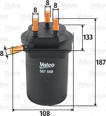 Valeo 587559 - Filtre à carburant cwaw.fr