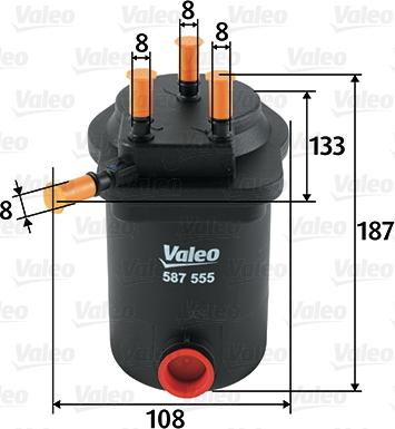 Valeo 587555 - Filtre à carburant cwaw.fr