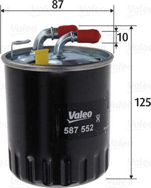 Valeo 587552 - Filtre à carburant cwaw.fr