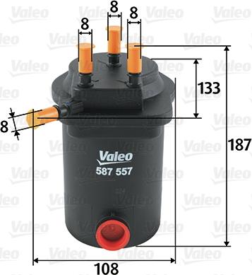 Valeo 587557 - Filtre à carburant cwaw.fr