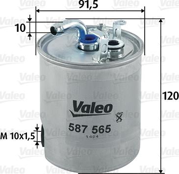 Valeo 587565 - Filtre à carburant cwaw.fr