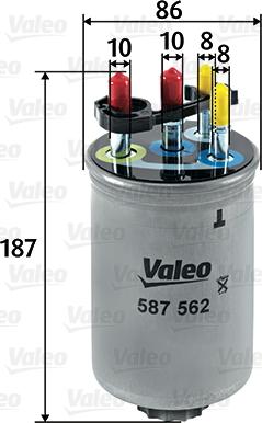 Valeo 587562 - Filtre à huile cwaw.fr