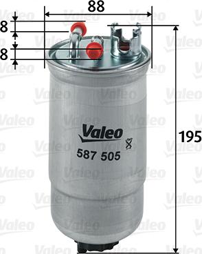 Valeo 587505 - Filtre à carburant cwaw.fr