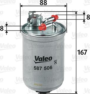 Valeo 587506 - Filtre à carburant cwaw.fr