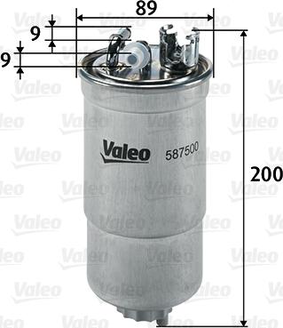 Valeo 587500 - Filtre à carburant cwaw.fr