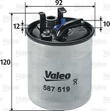 Valeo 587519 - Filtre à carburant cwaw.fr