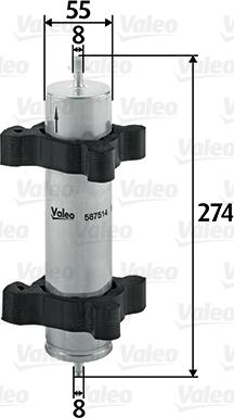 Valeo 587514 - Filtre à carburant cwaw.fr