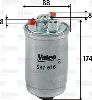 Valeo 587516 - Filtre à carburant cwaw.fr