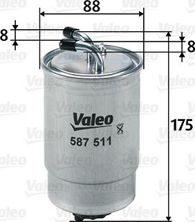 Valeo 587511 - Filtre à carburant cwaw.fr