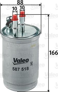 Valeo 587518 - Filtre à carburant cwaw.fr