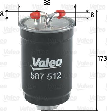 Valeo 587512 - Filtre à carburant cwaw.fr