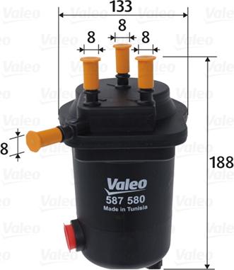 Valeo 587580 - Filtre à carburant cwaw.fr