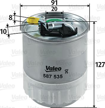 Valeo 587535 - Filtre à carburant cwaw.fr