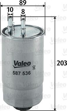 Valeo 587536 - Filtre à carburant cwaw.fr