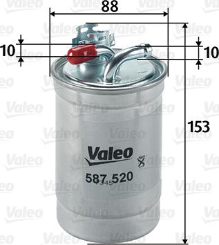 Valeo 587520 - Filtre à carburant cwaw.fr