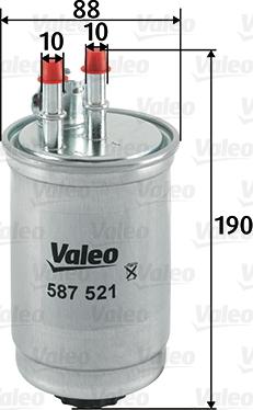 Valeo 587521 - Filtre à carburant cwaw.fr