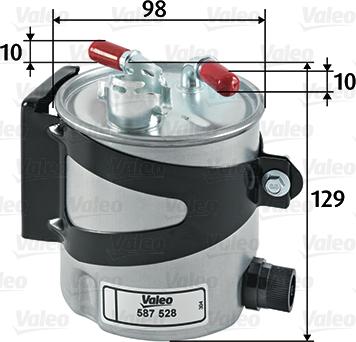 Valeo 587528 - Filtre à carburant cwaw.fr