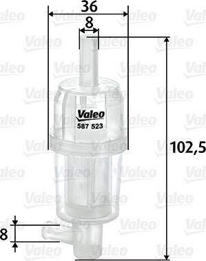 Valeo 587523 - Filtre à huile cwaw.fr