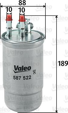 Valeo 587522 - Filtre à carburant cwaw.fr