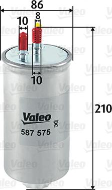 Valeo 587575 - Filtre à carburant cwaw.fr