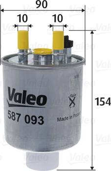 Valeo 587093 - Filtre à carburant cwaw.fr