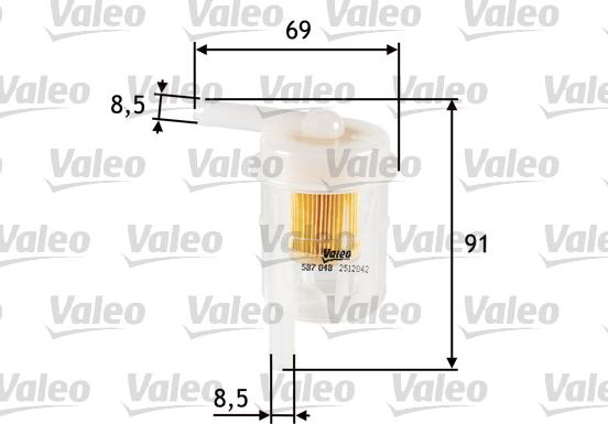 Valeo 587048 - Filtre à carburant cwaw.fr