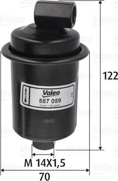 Valeo 587059 - Filtre à carburant cwaw.fr