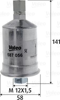 Valeo 587056 - Filtre à carburant cwaw.fr