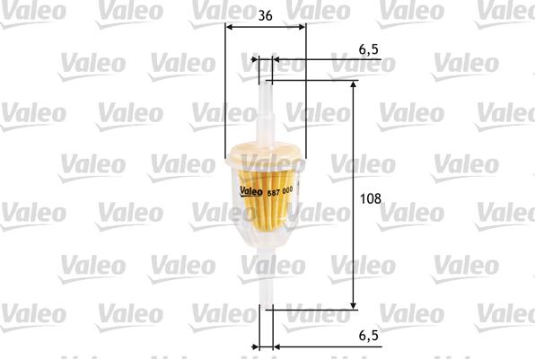 Valeo 587000 - Filtre à carburant cwaw.fr