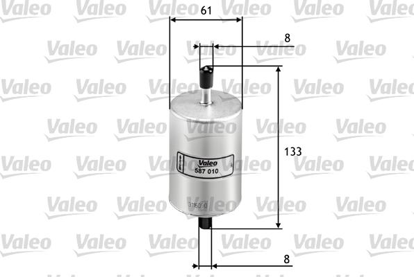 Valeo 587010 - Filtre à carburant cwaw.fr