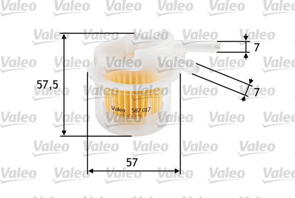 Valeo 587017 - Filtre à carburant cwaw.fr