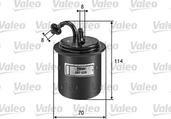 Valeo 587039 - Filtre à carburant cwaw.fr