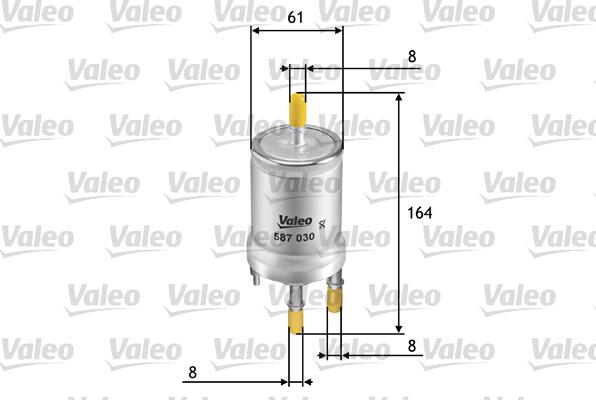 Valeo 587030 - Filtre à carburant cwaw.fr