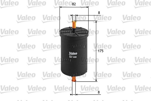 Valeo 587022 - Filtre à carburant cwaw.fr