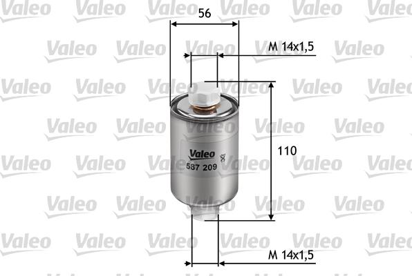 Valeo 587209 - Filtre à carburant cwaw.fr