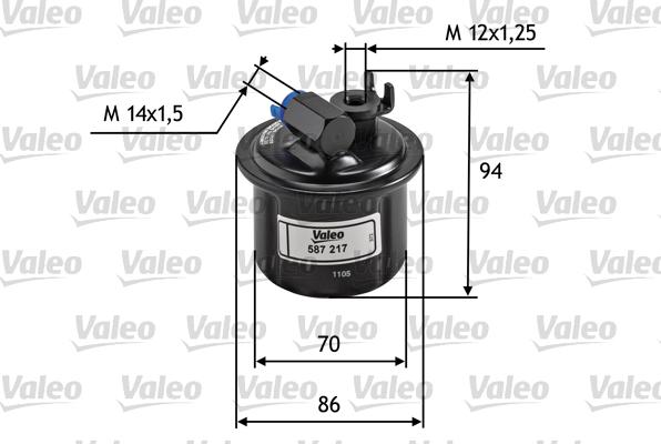 Valeo 587217 - Filtre à carburant cwaw.fr