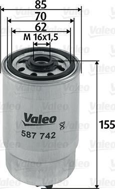 Valeo 587742 - Filtre à carburant cwaw.fr